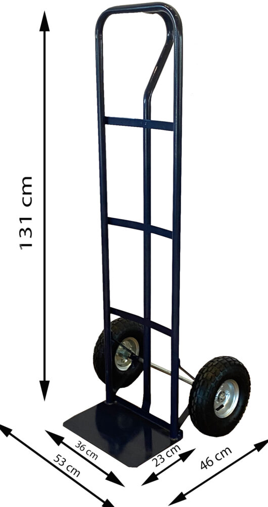 Ogrodowy wózek transportowy magazynowy ręczny "Młynarka",200 kg, dwukołowy